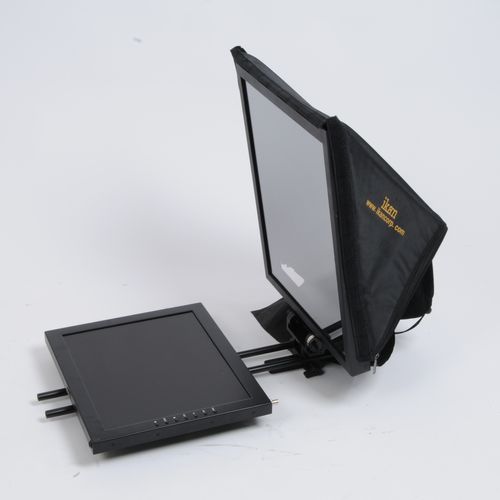 thumbnail-1 for ikan 17" High-Bright Teleprompter & Hard Case Travel Kit PT3700-HB-TK